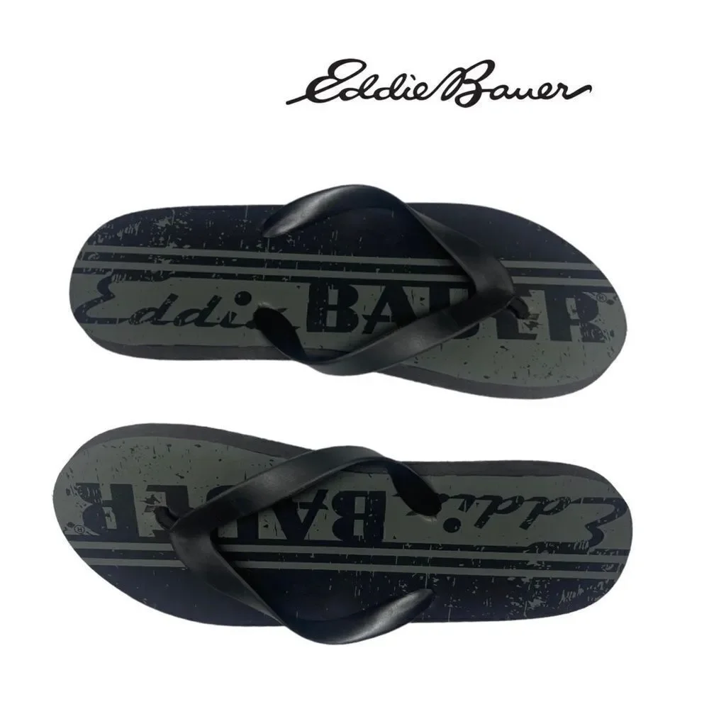 Eddie Bauer Men’s EB Logo Flip-Flops